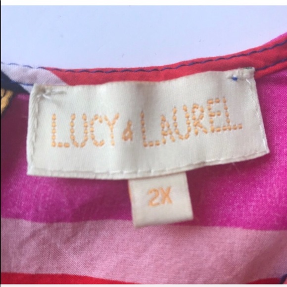 Lucy & Laurel Tops Lucy Laurel Striped Pocket Blouse Poshmark